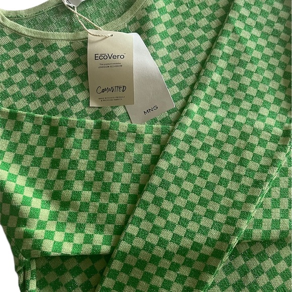 MANGO Checks Knitted Sweater - Picture 8 of 8